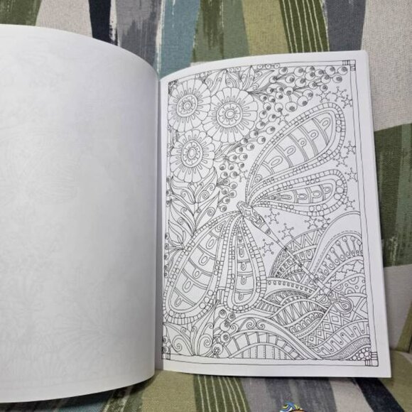 Coloring Book x 2 Entangled Dragonflies & People Of Walmart Nature & Funny - Picture 5 of 10